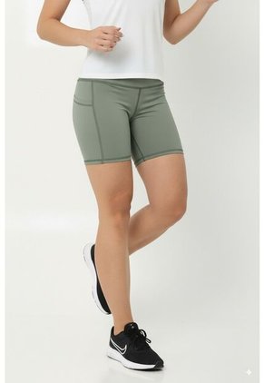 Ciclista Deportivo Verde Para Mujer