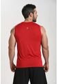Camiseta Deportiva Manga Sisa Roja Para Hombre de Belife