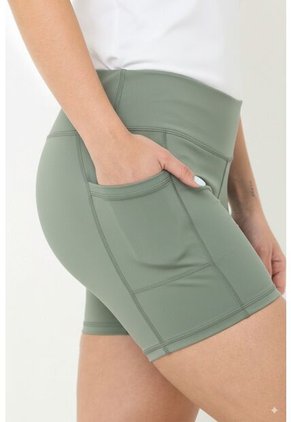 Ciclista Deportivo Verde Para Mujer