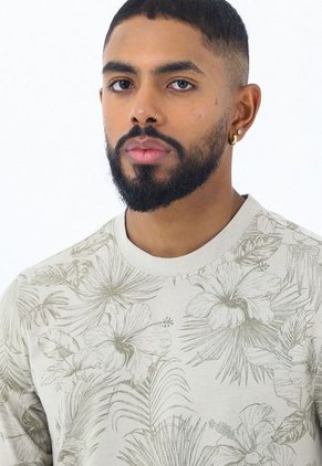 Camiseta Manga Corta Cafe Estampada Belife