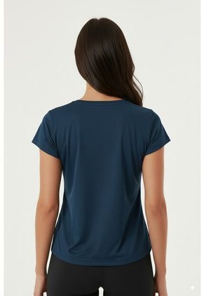 Camiseta Deportiva Azul Manga Corta