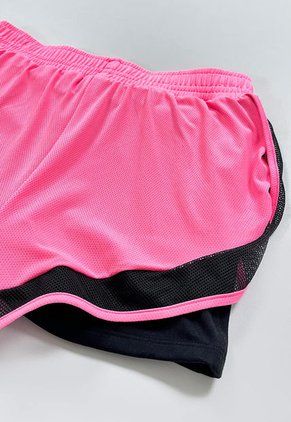 Short Deportivo Fucsia Neon Con Ciclista Interno Para Mujer Belife