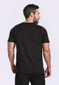 Camiseta Manga Corta Negra Para Hombre de Belife