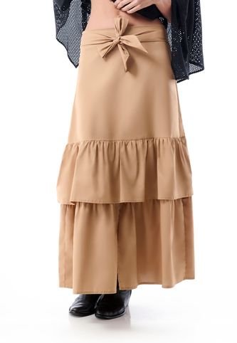 Falda Larga Con Cinturón Belife