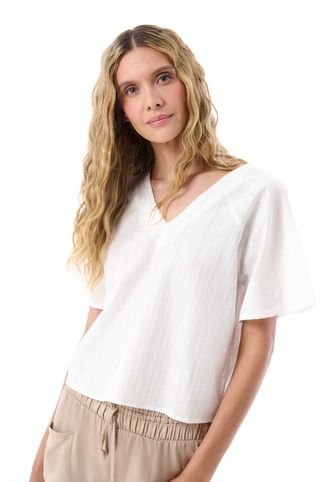 Blusa Manga Corta Para Mujer Belife