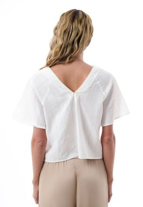Blusa Manga Corta Para Mujer