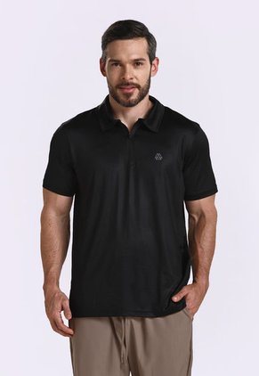 Camiseta Polo Negra Para Hombre