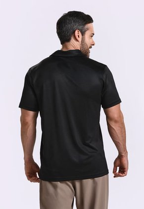 Camiseta Polo Negra Para Hombre
