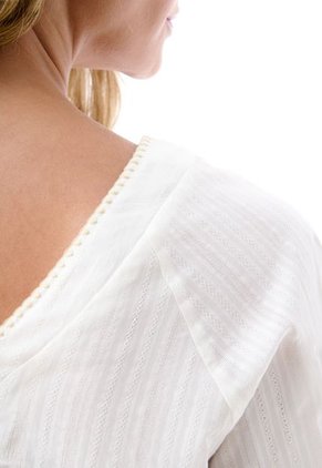 Blusa Manga Corta Para Mujer