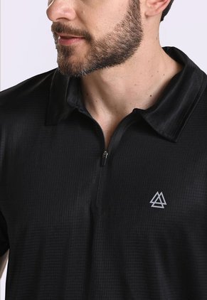 Camiseta Polo Negra Para Hombre
