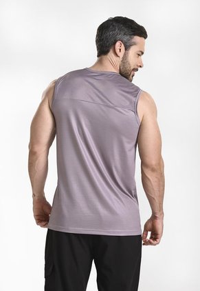 Camiseta Manga Sisa Gris Para Hombre