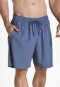 Pantaloneta Deportiva Azul Para Hombre de Belife