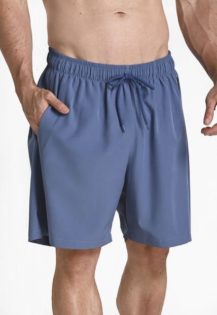 Pantaloneta Deportiva Azul Para Hombre