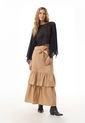 Falda Larga Con Cinturón de Belife