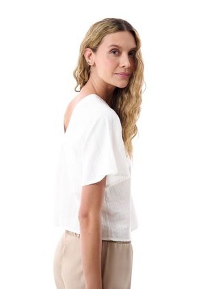 Blusa Manga Corta Para Mujer