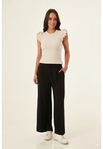 Camiseta Manga Sisa Ivory Para Mujer Belife