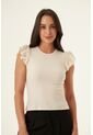 Camiseta Manga Sisa Ivory Para Mujer de Belife