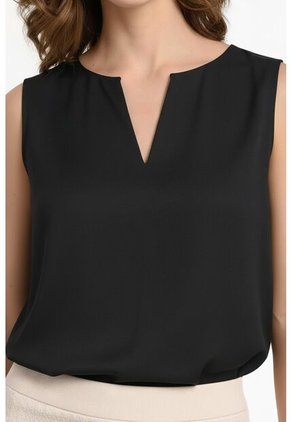 Camiseta Manga Sisa Negra Para Mujer