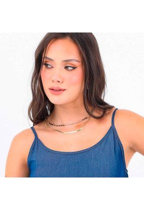 VESTIDO BELIFE MUJER 105077-00 AZUL INDIGO
