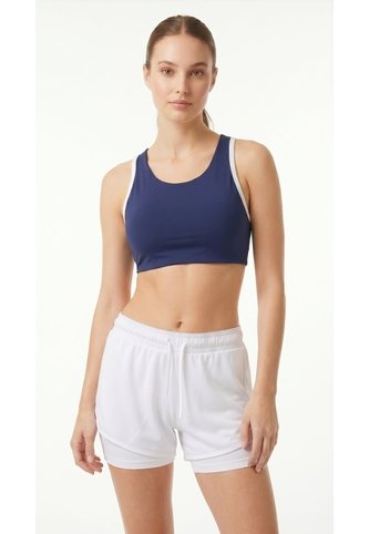Top Deportivo Azul Con Contraste Ivory Para Mujer Belife