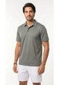 Camiseta Polo Deportiva Gris Oscuro Para Hombre de Belife