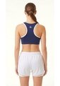 Top Deportivo Azul Con Contraste Ivory Para Mujer de Belife