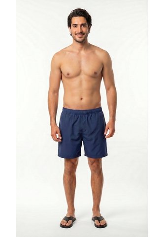 Bermuda De Playa Reversible Verde Estampada Para Hombre Belife