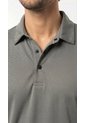 Camiseta Polo Deportiva Gris Oscuro Para Hombre de Belife