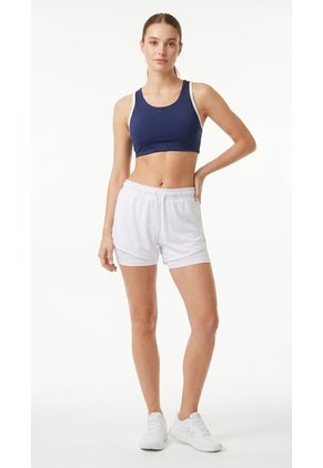Top Deportivo Azul Con Contraste Ivory Para Mujer