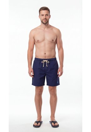 Pantaloneta Playera Azul Oscuro Para Hombre