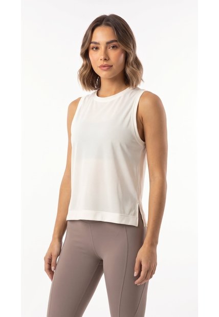 Camiseta Deportiva Ivory Con Aberturas Para Mujer