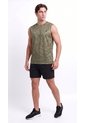 Camiseta Deportiva Verde Manga Sisa Para Hombre de Belife