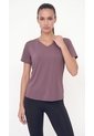 Camiseta Deportiva Manga Corta Lila Para Mujer de Belife