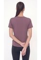 Camiseta Deportiva Manga Corta Lila Para Mujer de Belife