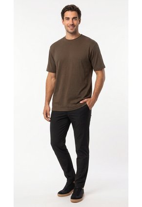 Camiseta Café Con Textura Para Hombre