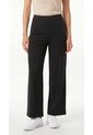 Pantalón Negro Ancho En Scuba Para Mujer de Belife