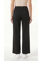 Pantalón Negro Ancho En Scuba Para Mujer de Belife