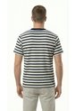 Camiseta Manga Corta Con Rayas Para Hombre de Belife