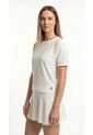 Camiseta Deportiva Ivory Manga Corta Para Mujer de Belife