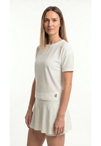 Camiseta Deportiva Ivory Manga Corta Para Mujer Belife