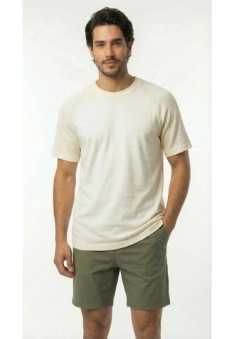 Camiseta Ivory Manga Ranglan Para Hombre Belife