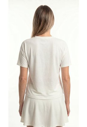 Camiseta Deportiva Ivory Manga Corta Para Mujer
