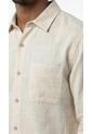 Camisa Semilla Manga Larga En Lino Para Hombre de Belife