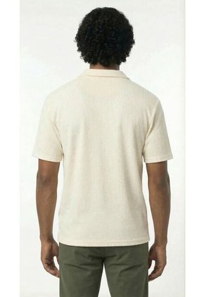 Camiseta Polo Ivory Cuello Cubano Para Hombre