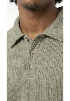Camiseta Polo Verde Manga Corta Para Hombre