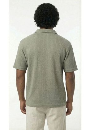 Camiseta Polo Verde Manga Corta Para Hombre