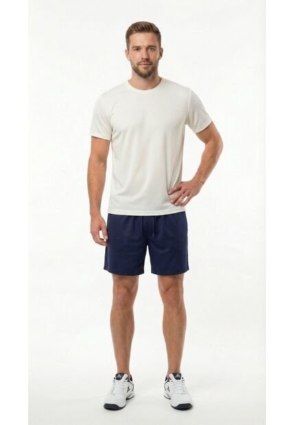 Camiseta Deportiva Manga Corta Blanca Para Hombre