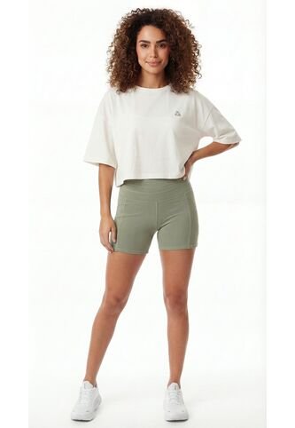 Camiseta Deportiva Oversize  Ivory Mujer Belife