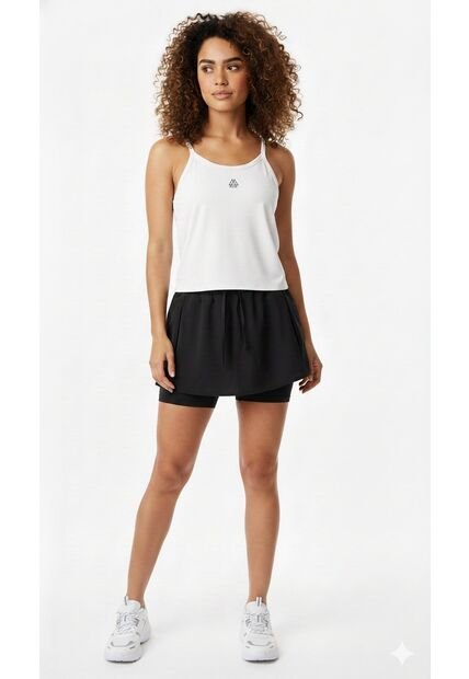 Falda Deportiva Negra Para Mujer