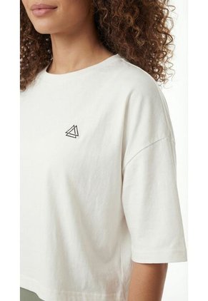 Camiseta Deportiva Oversize  Ivory Mujer